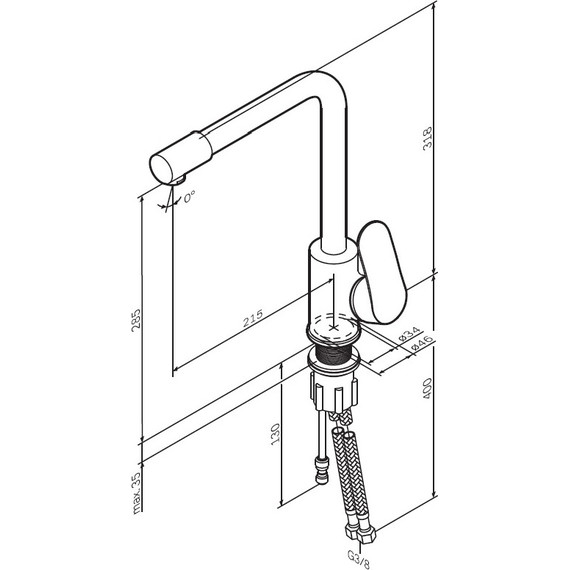 Смеситель для кухни Am.Pm Like F8005700, Цвет производителя: хром - фото 14