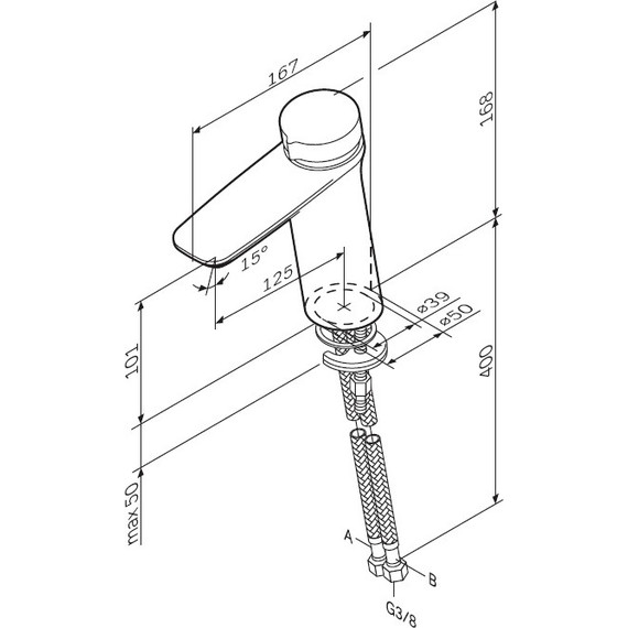 Смеситель для раковины Am.Pm Inspire V2.0 TouchReel F50A02500, Цвет производителя: хром - фото 12
