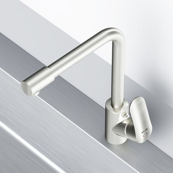 Смеситель для кухни Am.Pm Like F8005711, сатин, Цвет производителя: сатин - фото 6