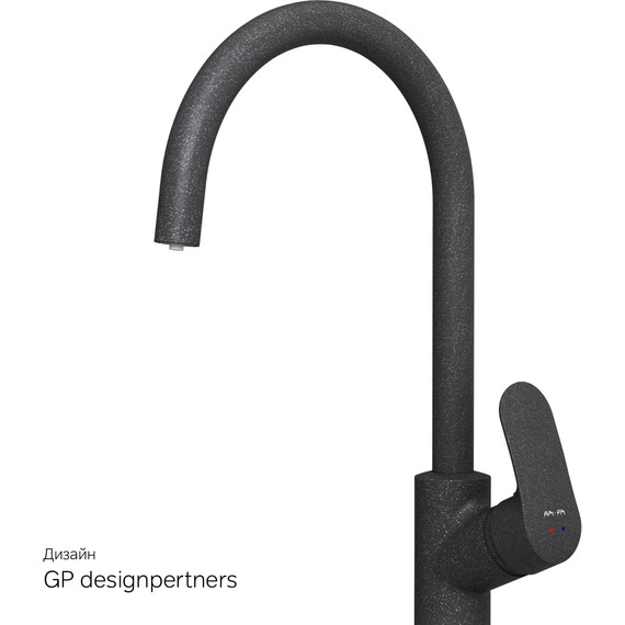 Смеситель для кухни Am.Pm Like F8007722, черный, Цвет производителя: чёрный - фото 11