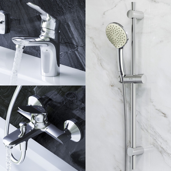 Набор смесителей 3 в 1 для ванны Am.Pm Sunny F40985C00 - фото 3