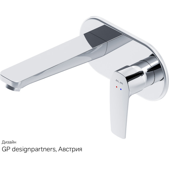 Смеситель для раковины настенный Am.Pm Gem F90A72200, Цвет производителя: хром - фото 10
