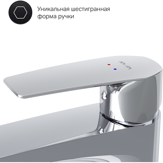 Смеситель для раковины высокий Am.Pm Gem F90A92000, Цвет производителя: хром - фото 7