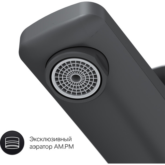 Смеситель для раковины высокий Am.Pm Gem F90A92022, черный, Цвет производителя: чёрный - фото 8