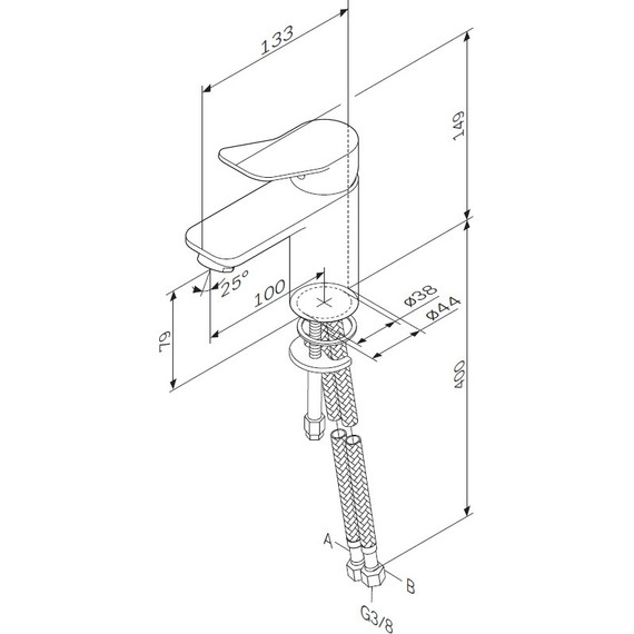 Смеситель для раковины Am.Pm X-Joy F85A02100, Цвет производителя: хром - фото 12