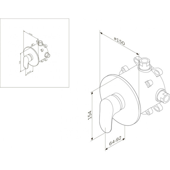 Смеситель для душа Am.Pm Like F8075000 - фото 13