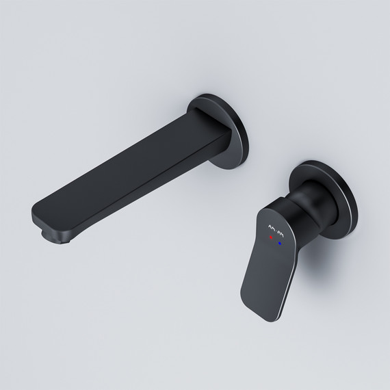 Смеситель для раковины настенный Am.Pm X-Joy F85A72622, черный, Цвет производителя: чёрный - фото 5