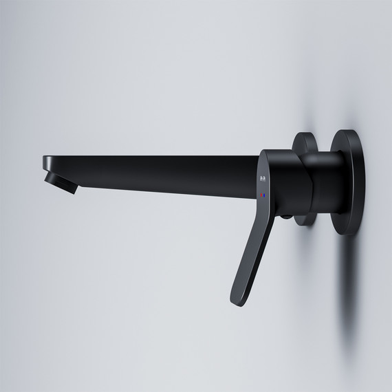 Смеситель для раковины настенный Am.Pm X-Joy F85A72622, черный, Цвет производителя: чёрный - фото 6