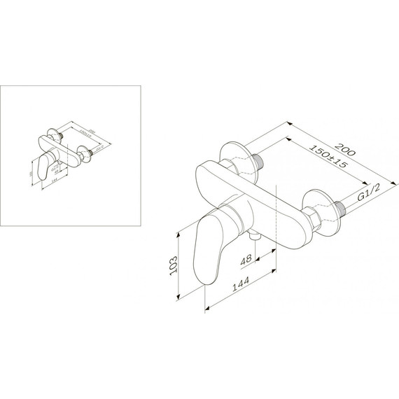 Смеситель для душа Am.Pm Like F8020016 - фото 11