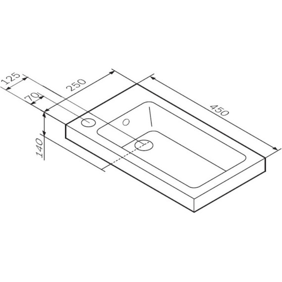 Раковина врезная на столешницу Am.Pm X-Joy 45 см M85AWCC0452WG64 - фото 5