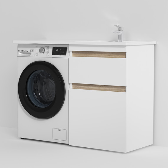 Раковина над стиральной машиной Am.Pm X-Joy 120 см M85AWPR1201WG - фото 4