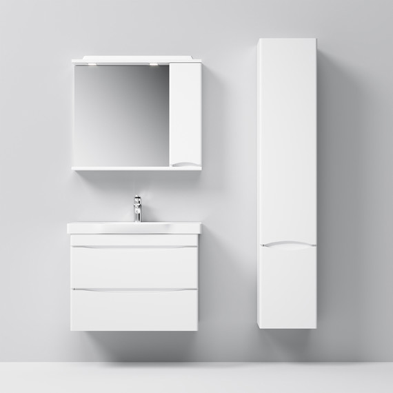 Зеркало-шкаф Am.Pm Like 80 см R M80MPR0801WG, белый глянец - фото 2