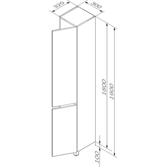 Пенал напольный Am.Pm Gem S 30 см R M91CSR0306WG, белый глянцевый - фото 7