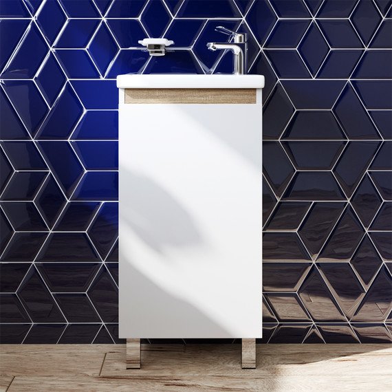 Тумба напольная с раковиной Am.Pm X-Joy 45 см M85AFSX0451WG, белый глянцевый - фото 2