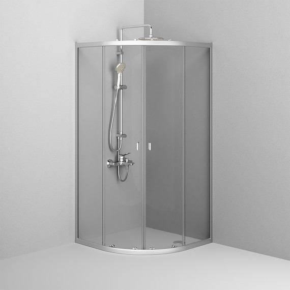 Душевое ограждение Am.Pm 90x90 см W88G-205-090MT64, хром/прозрачное - фото 4