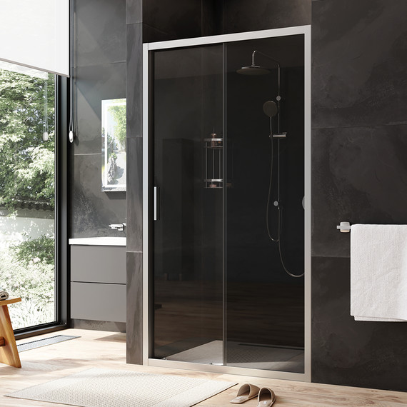 Дверь душевая Am.Pm Gem Solo 110х195 см W90G-110-1-195MG, хром/тонированное - фото 2