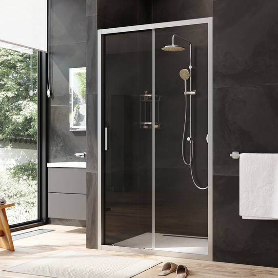 Дверь душевая Am.Pm Gem Solo 110х195 см W90G-110-1-195MT, хром/прозрачное - фото 2