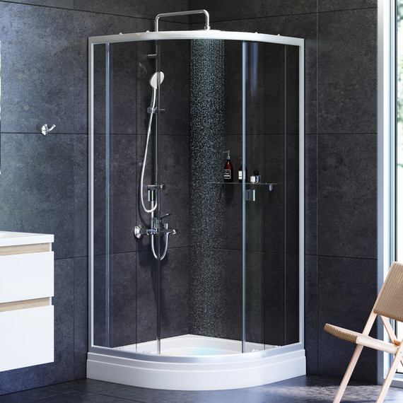 Душевое ограждение Am.Pm 90x90 см W88G-205-090MT64, хром/прозрачное - фото 3