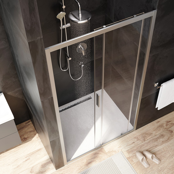 Дверь душевая Am.Pm Gem Solo 110х195 см W90G-110-1-195MT, хром/прозрачное - фото 3