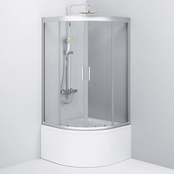 Душевое ограждение Am.Pm Gem Deep 90х90 см W90G-401A090WT, хром/прозрачное - фото 5
