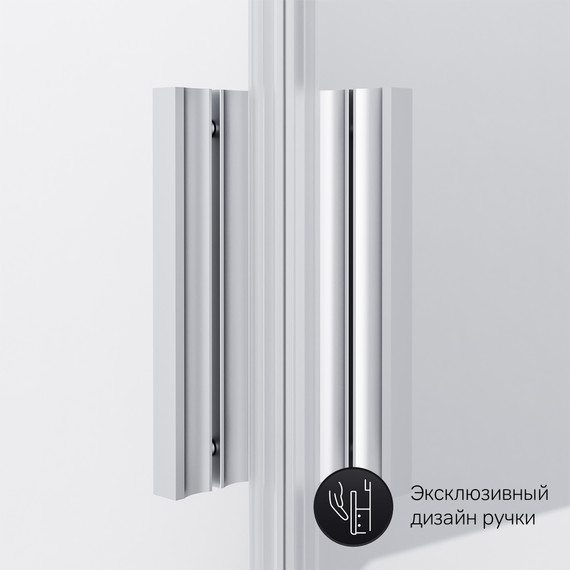 Душевое ограждение Am.Pm Gem 90х90 см W90G-403-090MT, серебро/прозрачное - фото 9