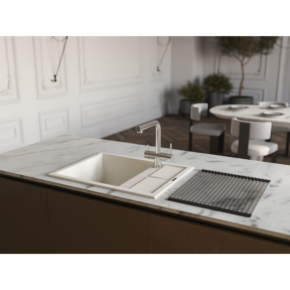 Кухонная мойка Omoikiri Sumi 65A WH 4993861, белый, Цвет производителя: белый - фото 4