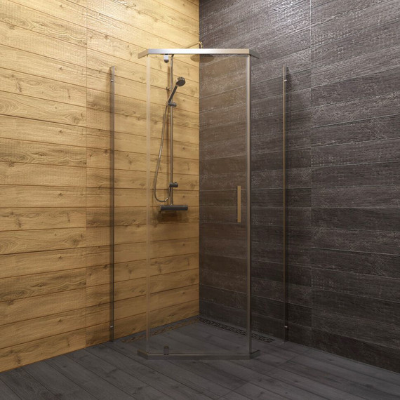 Душевое ограждение Triton Дека 90x90 см, хром/прозрачное - фото 2