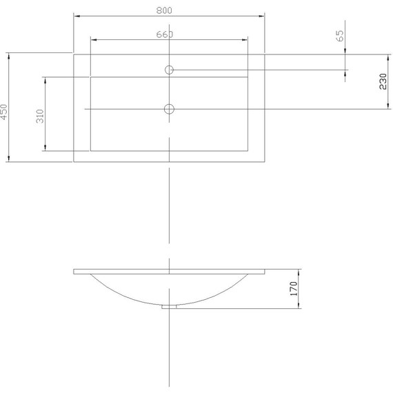 Раковина Акватон Премьер 80 см 1A702831PR010 - фото 2