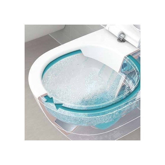 Унитаз подвесной Villeroy&Boch O.Novo Rimless 5660HR01 с крышкой микролифт - фото 2