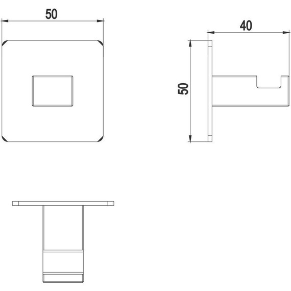 Крючок Timo Selene 10013/00 - фото 2