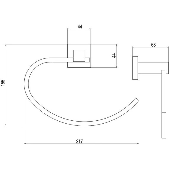 Полотенцедержатель Timo Selene 10050/00 - фото 2