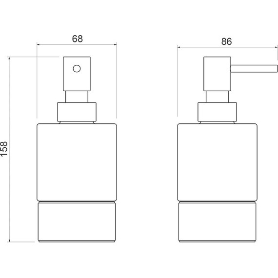 Дозатор для жидкого мыла Timo Saona 13239/03, цвет чёрный - фото 2