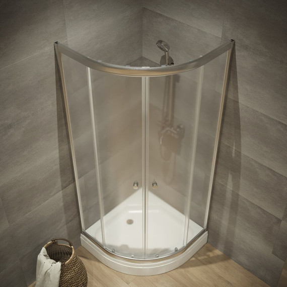 Душевое ограждение Triton Хром 90x90 см, хром/прозрачное - фото 3