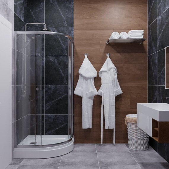 Душевое ограждение Triton Альфа 100x100 см, хром/прозрачное - фото 2