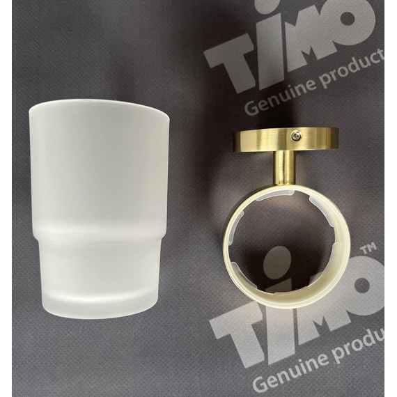 Стакан для зубных щеток Timo Saona 13031/17, золото матовое - фото 3