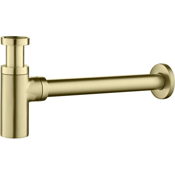 Сифон для умывальника Timo 958/17L, золото матовое - фото 