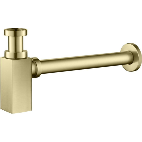 Сифон для умывальника Timo 959/17L, золото матовое - фото 