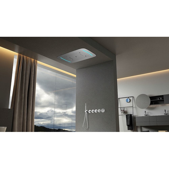 Душевая система для душа с термостатом Timo Saona SX-2319/18SM, чёрное золото - фото 7