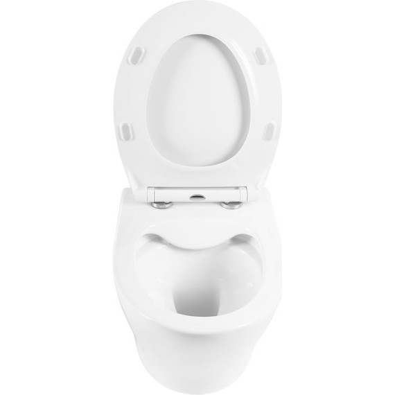 Инсталляция с подвесным безободковым унитазом BelBagno Acqua BB340CHR/BB2020SC/BB002-80/BB005-PR-CHROME (кнопка смыва Prospero, хром) - фото 5