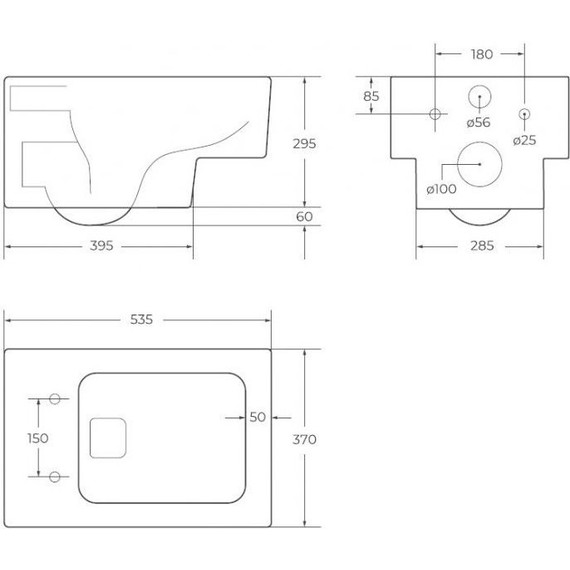 Инсталляция BelBagno BB002-80 с подвесным безободковым унитазом Cezares Cadro CZR-4823-CHR/CZR4823SC/BB002-80/BB010-MR-CHROME (кнопка смыва Marmi, хром глянец) - фото 7