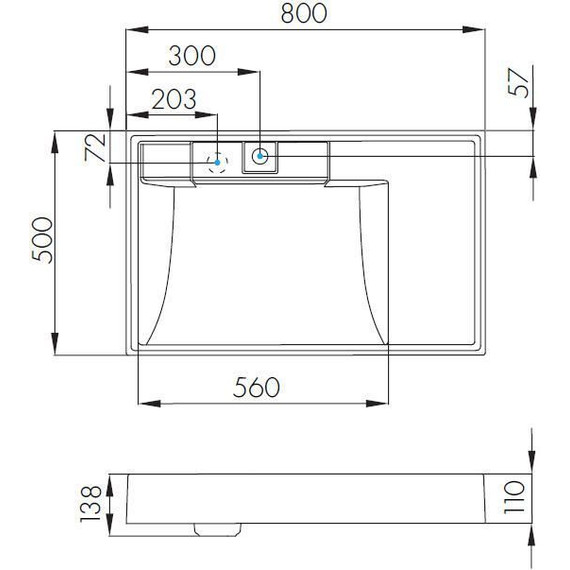 Тумба напольная с раковиной-столешницей Акватон Лондри 80 см 1A2671K1LHDR0, дуб рустикальный - фото 12