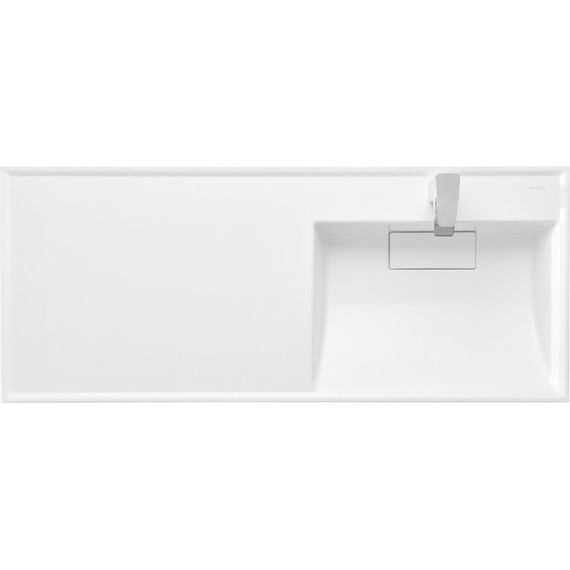 Тумба напольная с раковиной-столешницей Акватон Лондри 120 см 1A2669K1LHDY0 (раковина справа) дуб кантри - фото 6