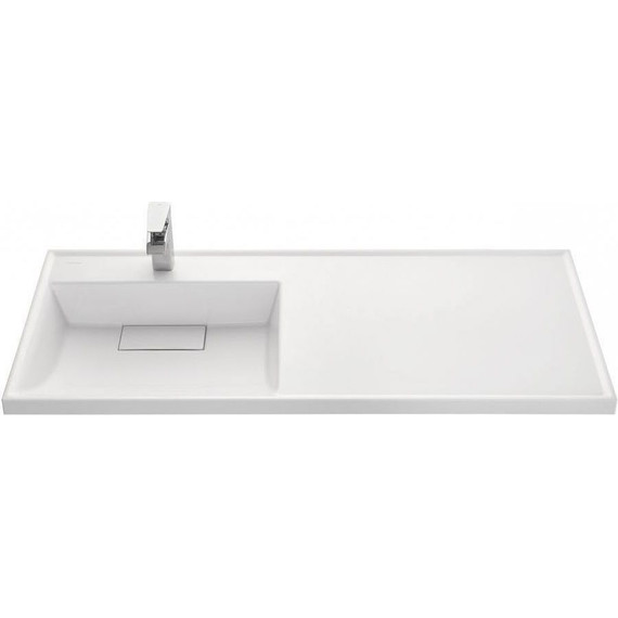 Тумба напольная с раковиной-столешницей Акватон Лондри 120 см 1A2669K2LHDY0 (раковина слева) дуб кантри/белый - фото 10