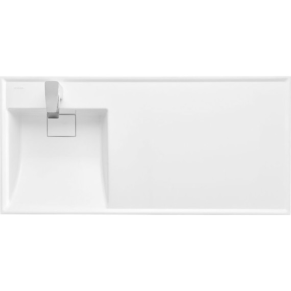 Тумба напольная с раковиной-столешницей Акватон Лондри 105 см 1A2670K2LHDY0 (раковина слева) дуб кантри/белый - фото 3