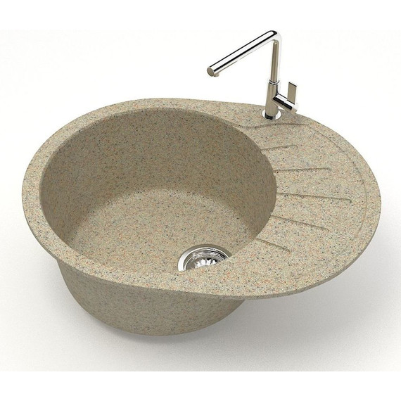 Кухонная мойка Azario Light CS00079922, песочный, Цвет производителя: песочный - фото 2