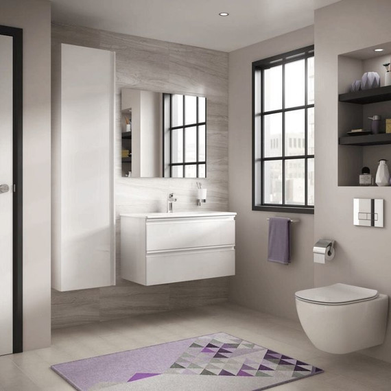 Тумба подвесная с раковиной-столешницей Ideal Standard Tesi 80 см T0051OV+T350901 - фото 4