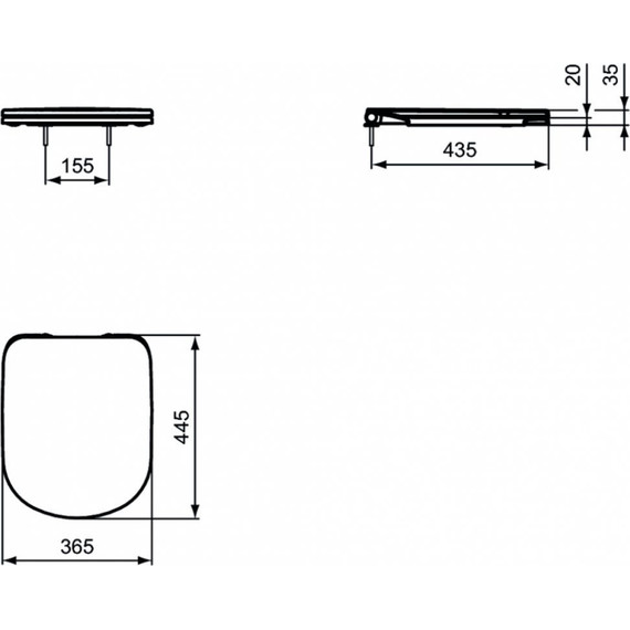 Сиденье с крышкой для унитаза Ideal Standard i.life A микролифт T467901 - фото 4