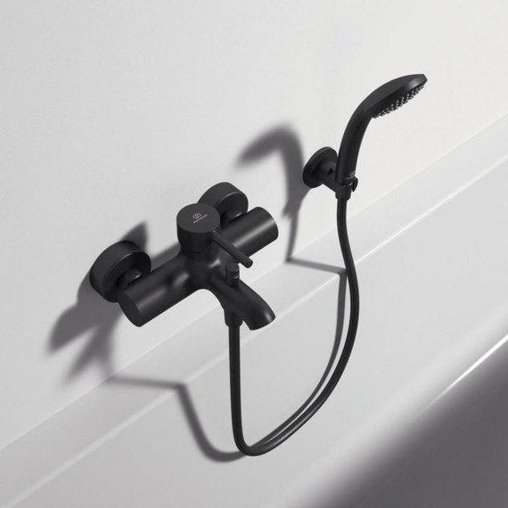 Смеситель для ванны Ideal Standard Ceraline BC270XG, черный матовый - фото 7