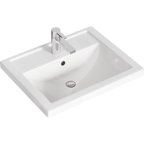 Тумба подвесная с раковиной Aqwella Urban 50 см URB0105W, белый глянцевый, Цвет фасада: белый - фото 6