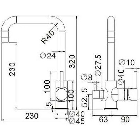 Смеситель для кухни Belz B76802, Цвет производителя: хром - фото 4